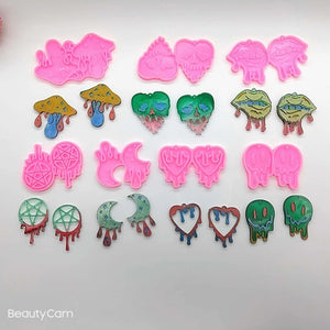 7pcs Earring Resin Molds Jewelry Casting Mold DIY Craft Mould for Women Earrings