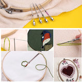 7pcs Embroidery Stitching Punch Needle Hand Sewing Tool Set DIY Accessories