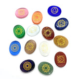 7pcs/set Amethyst Chakra Stone Healing Crystal Reiki Stone Set