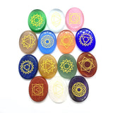 7pcs/set Amethyst Chakra Stone Healing Crystal Reiki Stone Set