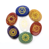 7pcs/set Amethyst Chakra Stone Healing Crystal Reiki Stone Set