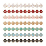 Enamel Letter and Number Charms Set for DIY Jewelry Making