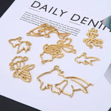 Goldfish Metal Frame Bezel Setting for Press Flower Craft