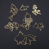 Goldfish Metal Frame Bezel Setting for Press Flower Craft