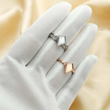 7x10MM Keepsake Breast Milk Resin Ring Settings, Solid Back Kite Bezel Ring