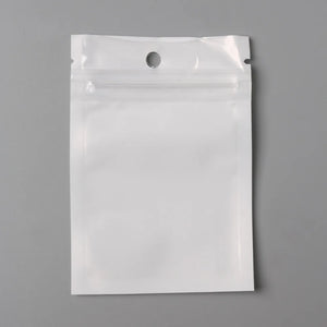 Clear Self Seal Zipper Plastic Retail Packaging Bag 7x10cm