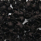 7x10mm Flower Acrylic Beads Matte Spacer Necklace Bracelet DIY Jewelry
