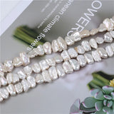 7x12mm Freshwater Biwa Shape Pearl String for Jewelry Making