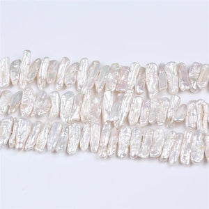 7x12mm Freshwater Biwa Shape Pearl String for Jewelry Making