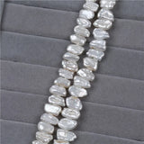7x12mm Freshwater Biwa Shape Pearl String for Jewelry Making