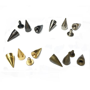 7x14mm Rivet Studs Spots Cone Nailhead Bullet Punk Spikes for DIY Craft