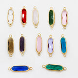 7x21mm Oval Charm Earrings Finding Glass Pendants Necklace Connectors