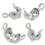 7x4mm Stainless Steel Bead Buckles Clasp For 3mm Beads Necklace DIY
