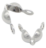 7x4mm Stainless Steel Bead Buckles Clasp For 3mm Beads Necklace DIY