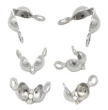 7x4mm Stainless Steel Bead Buckles Clasp For 3mm Beads Necklace DIY
