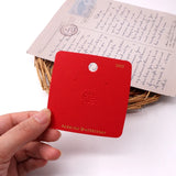 7x7cm Happy Year Earrings Card Counter Display Jewelry Earring Studs Long Drops