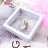Resin Display Box Storage Holder Organizer Women Jewelry 7x7mm 1 Pcs