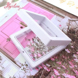 Resin Display Box Storage Holder Organizer Women Jewelry 7x7mm 1 Pcs