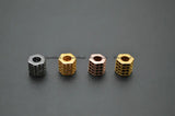 7x7mm CZ Metal Spacer Beads Paved Tube Cylinder Jewelry Findings 10pc