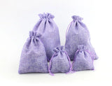 50Pcs Jute Bag Natural Burlap Gift Pouch for Jewelry - Custom Logo Print