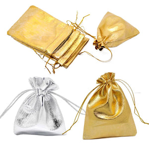 Adjustable Jewelry Packaging Cloth Bag 50pcs/lot Wedding Gift Bag