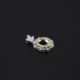 Oval Prong Bezel 925 Silver Pendant Setting for Moissanite