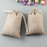 Jute Drawstring Jewelry Gift Pouches 50pcs 7x9cm Bags Women Packaging Storage