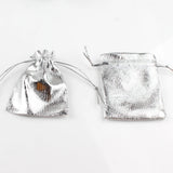 Adjustable Jewelry Packaging Velvet Bag Gold/Silver Drawstring 50pcs