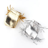 Adjustable Jewelry Packaging Velvet Bag Gold/Silver Drawstring 50pcs