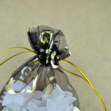 100pcs Heart Pattern Organza Gift Bags Wedding Pouches