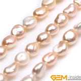 7x9mm Freeform Freshwater Pearls Beads DIY Jewelry Making 15 Inches