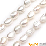 7x9mm Freeform Freshwater Pearls Beads DIY Jewelry Making 15 Inches