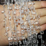 7x9mm Water Drop Natural Stone Beads Strand - 16 Colors Available