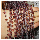 7x9mm Water Drop Natural Stone Beads Strand - 16 Colors Available
