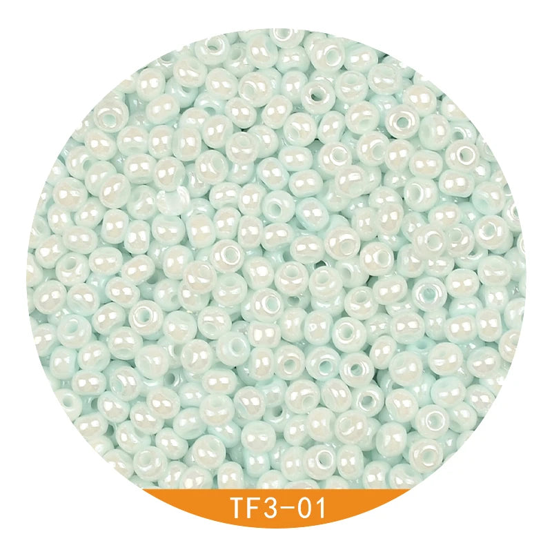 3mm Pearl Colors Glass Seed Beads for DIY Jewelry Accessories