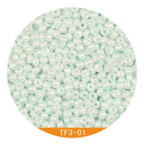 3mm Pearl Colors Glass Seed Beads for DIY Jewelry Accessories