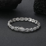 8.0MM CZ Tennis Bracelet for Women in Brass Prong Setting