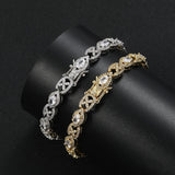 8.0MM CZ Tennis Bracelet for Women in Brass Prong Setting