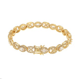 8.0MM CZ Tennis Bracelet for Women in Brass Prong Setting