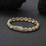 8.0MM CZ Tennis Bracelet for Women in Brass Prong Setting
