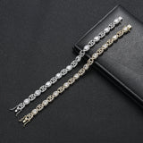 8.0MM CZ Tennis Bracelet for Women in Brass Prong Setting