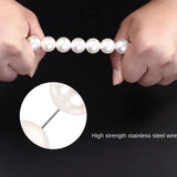 8-18mm Pearl Round Chain Beige Diy Beads Jewelry Making Accessories