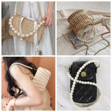 8-18mm Pearl Round Chain Beige Diy Beads Jewelry Making Accessories