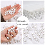8-18mm Pearl Round Chain Beige Diy Beads Jewelry Making Accessories