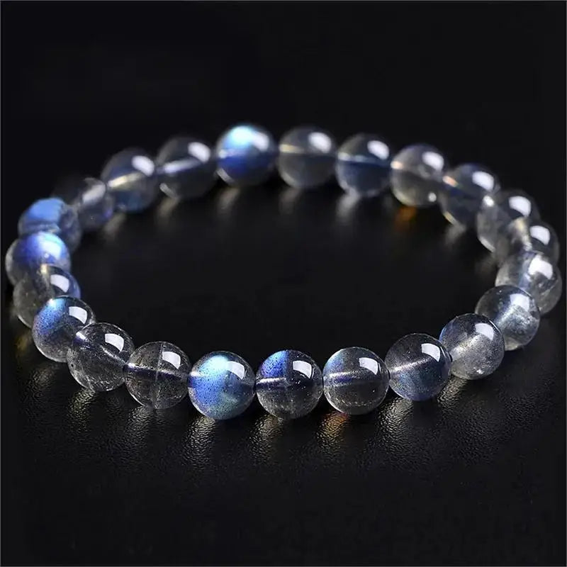 Crystal Agate Stone Bracelet Men Women, 42 Stones