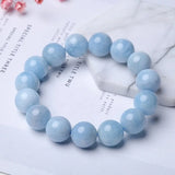 Crystal Agate Stone Bracelet Men Women, 42 Stones
