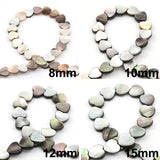 Heart Shell Beads Pendant Spacer Beads For Jewelry Making