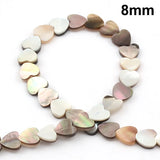 Heart Shell Beads Pendant Spacer Beads For Jewelry Making