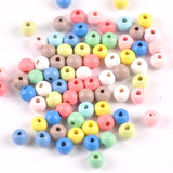 100pcs Mixed Wooden Ball Beads for Jewelry Making