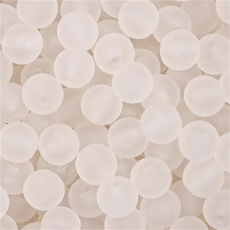 8/10/12mm Acrylic Frosted Beads DIY Jewelry Accessories